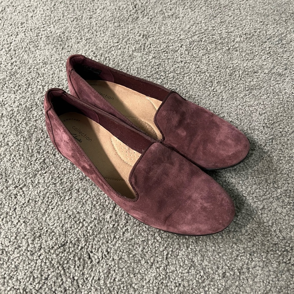 Clarks Suede Flats